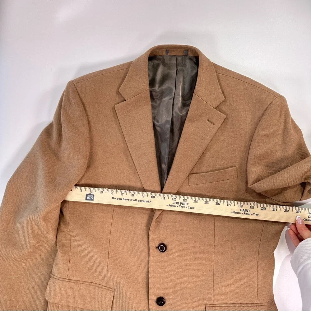 Oscar De La Renta Men’s 100% Wool Sport Coat Camel 43R